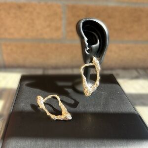 Sculptural Gold Earrings